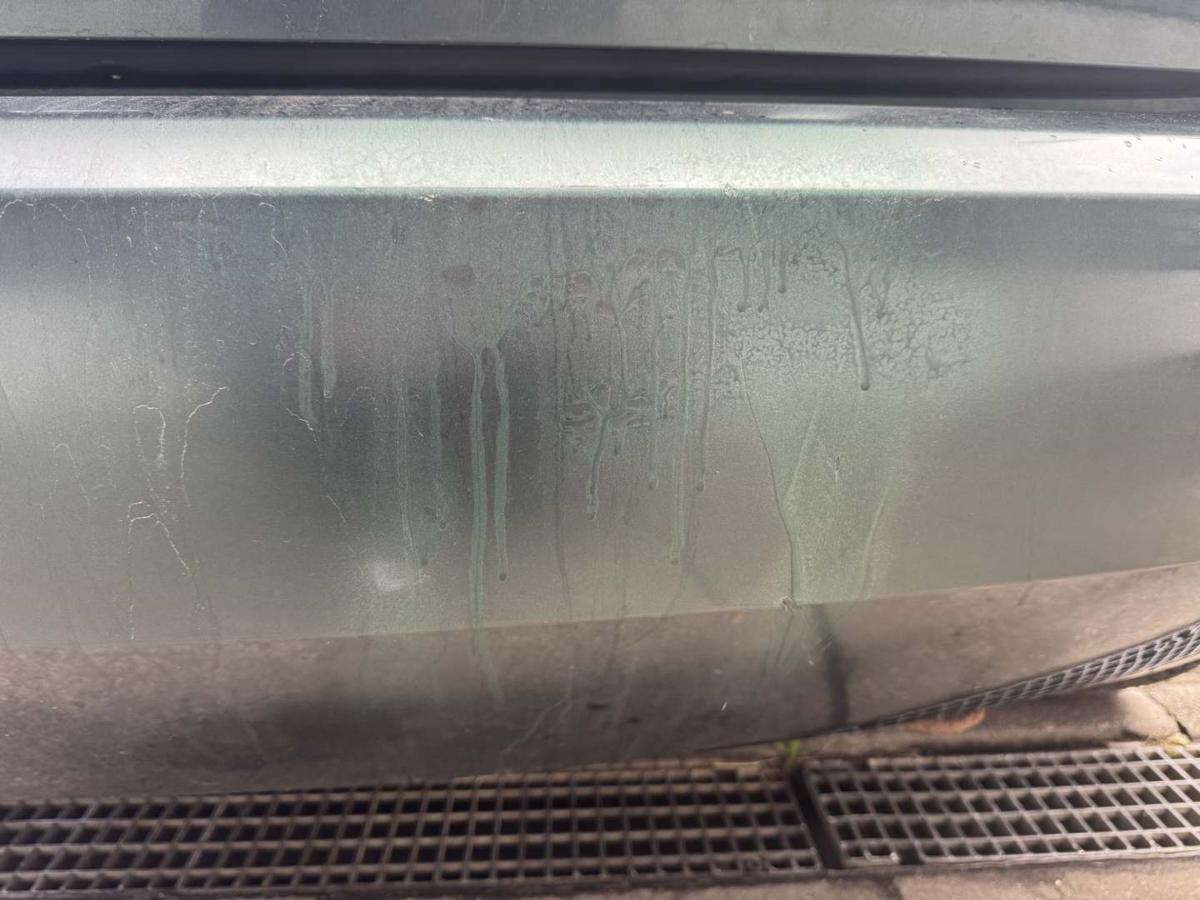 Skoda Fabia 2 original Sto&szlig;stange Stossf&auml;nger hinten LF6K Highland Gr&uuml;n Flie&szlig;heck Bj.2008